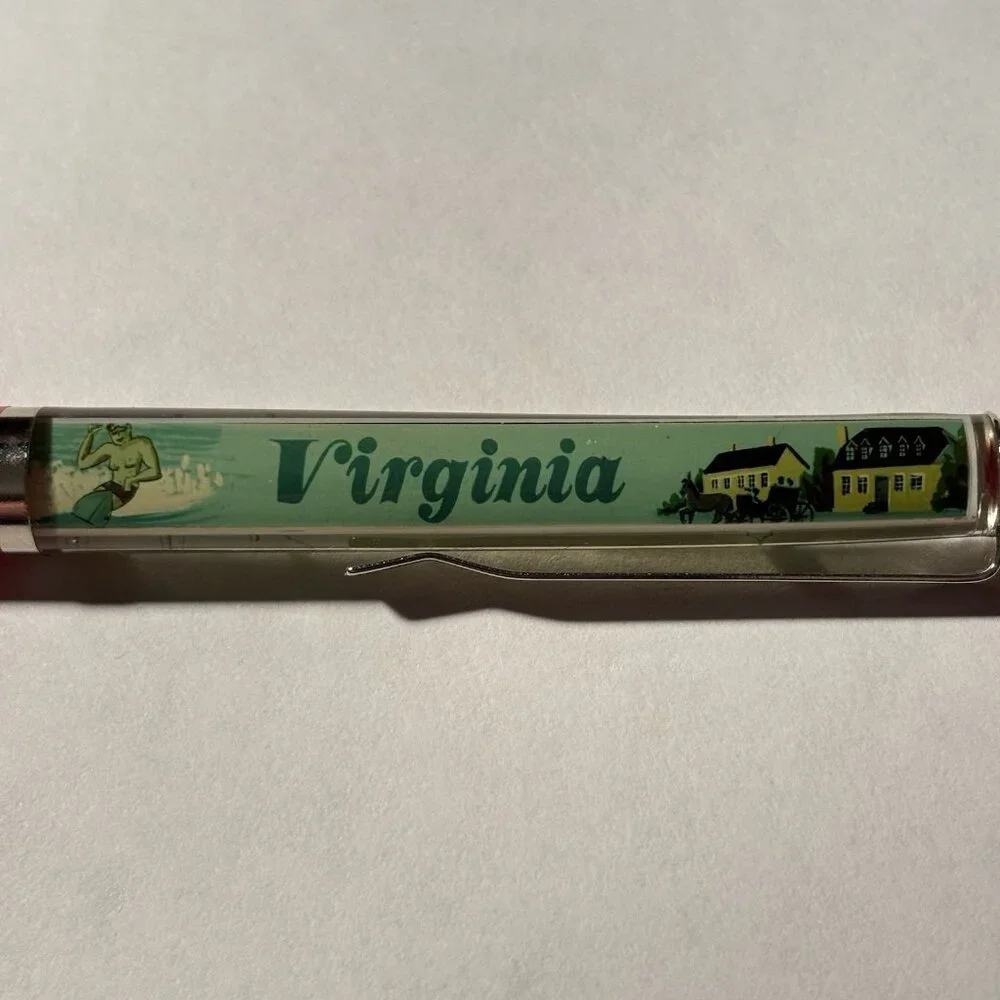 Virginia Floaty Pen Sailboat Moves Beach Pier Lighthouse Souvenir Promo Travel